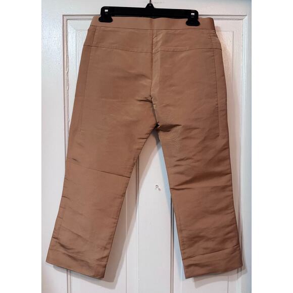 Marni Tan Straight Leg Polyester Capri Pants Size 38 - Picture 2 of 8